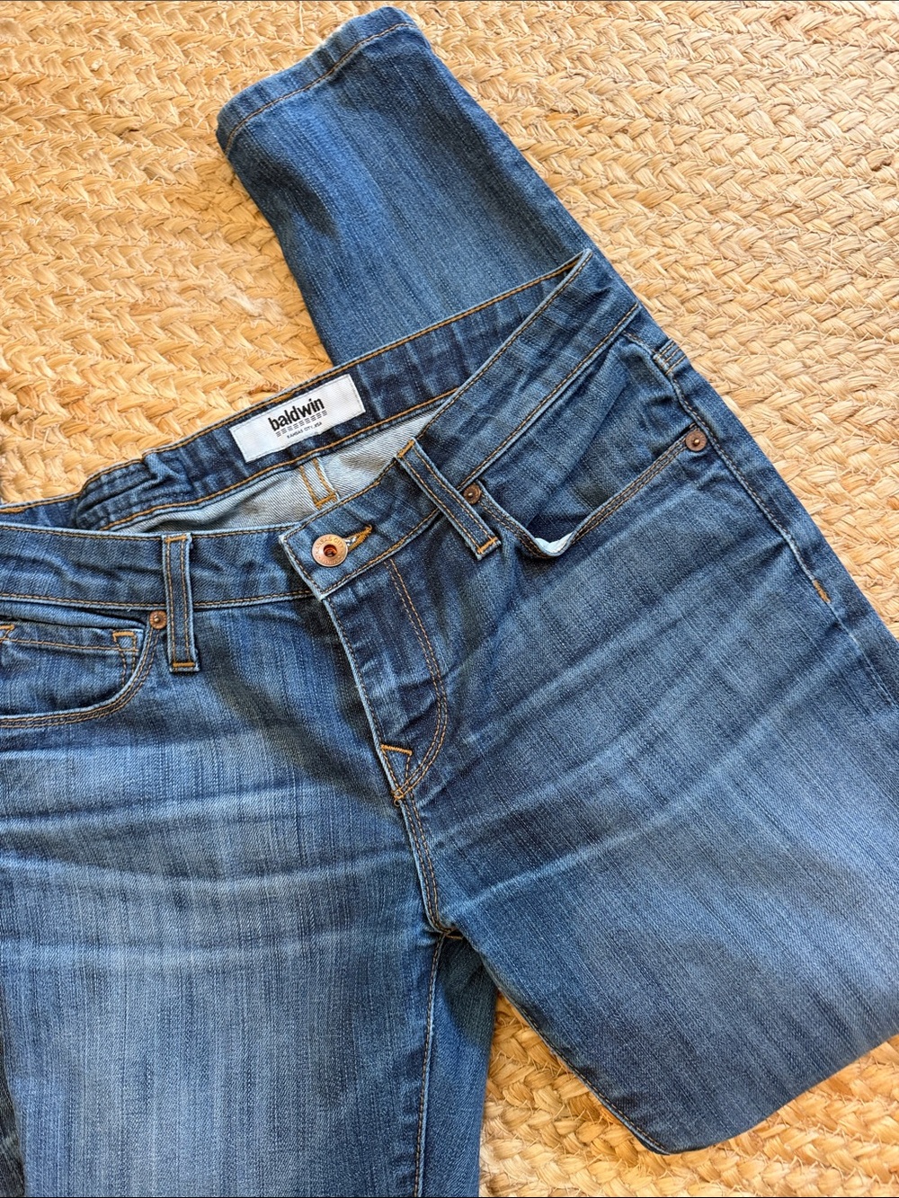 Baldwin Kansas City Jeans Size 25 The Rivington Mid Rise Peg Leg Crop
